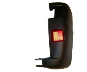 AUTOFORNITURE ITALIA Parachoques cantonal parachoques trasero derecho negro con catadióptrico compatible con DUCATO JUMPER BOXER 2002>2006