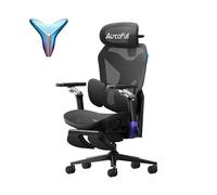AutoFull G7 Silla Gaming con Soporte Lumbar 3 Zonas y Malla Transpirable | Soporte lumbar de 3 zonas, reposabrazos 720°, reclinación 140°, reposapiés y malla transpirable para tu setup gaming