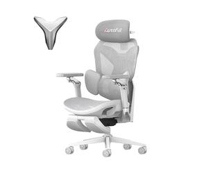 AutoFull G7 Silla Gaming con Soporte Lumbar 3 Zonas y Malla Transpirable | Soporte lumbar de 3 zonas, reposabrazos 720°, reclinación 140°, reposapiés y malla transpirable para tu setup gaming