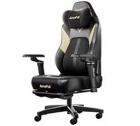 AutoFull M6 Ultra Silla Gaming, Silla de Juego con Función de Masaje, Reposabrazos Mecánico Ajustable 360°, Soporte Lumbar Dinámico Automático, Silla Ergonómica para Gaming con Reposapiés, Negro