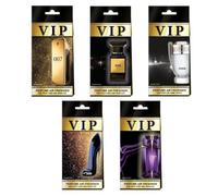 AutoFullCar - Ambientador CARIBI VIP para Coche | Inspirado en Perfumes Masculinos y Femeninos Icónicos | Aroma Intenso, Colgante Premium, Elegante y Duradero (PACK 5 MIXTO, TODAS)