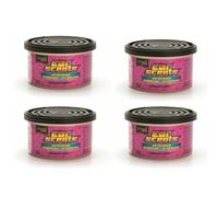AutoFullCar - California Scents Ambientador de Coche Aroma Cereza “Coronado Cherry” - Fragancia Duradera (hasta 30 Días) - Intensidad Regulable - Lata 42 g - Aroma Dulce y Premium (4 UNIDADES)