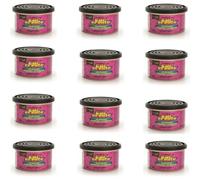 AutoFullCar - California Scents Ambientador de Coche Aroma Cereza “Coronado Cherry” - Fragancia Duradera (hasta 30 Días) - Intensidad Regulable - Lata 42 g - Aroma Dulce y Premium (12 UNIDADES)