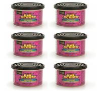 AutoFullCar - California Scents Ambientador de Coche - Fragancia Duradera de Cereza (hasta 30 Días) - Control Regulable de Intensidad de Olor - Formato Lata 42 g. - Cherry (6 Unidades)