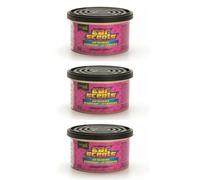 AutoFullCar - California Scents Ambientador de Coche - Fragancia Duradera de Cereza (hasta 30 Días) - Control Regulable de Intensidad de Olor - Formato Lata 42 g. - Cherry (3 Unidades)