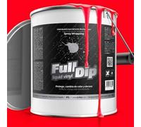 AutoFullCar Full Dip Vinilo Líquido, Formato 4 litros, Color Rojo Mate