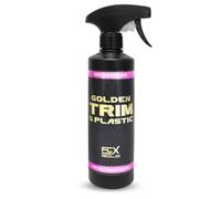 AutoFullCar FullCarX Gold Golden Trim Plastic Renovador Plasticos Coche 500 ml, Restaurador Molduras Paragolpes Goma Interior Exterior, Hidratador Proteccion UV, Acabado Negro Intenso Detailing