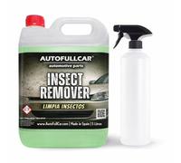 AutoFullCar Insect Remover 5 Litros, Limpia Insectos Coche, Eliminador Mosquitos Excrementos, Limpieza Carroceria Cristales Plasticos, Uso Rapido Sin Frotar, Incluye Botella con Difusor