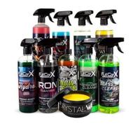 AutoFullCar - Kit Productos De Limpieza Para Coche Fullcarx, 9 Productos Para Interior y Exterior