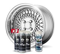 AutoFullCar Pack 3 Sprays Full Dip HYPERSILVER Metallic Brillo