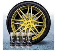 AutoFullCar - Pack 4 Sprays Full Dip Amarillo Metalizado - Vinilo Liquido - 400 ml. Unidad