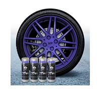 AutoFullCar - Pack Llantas - 4 Sprays Full Dip Violeta Metalizado - Pintura Vinilo Líquido