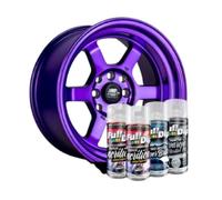 AutoFullCar - Pack Llantas - Full Colors By Full Dip - PINTURA ACRÍLICA PERMANENTE - Formato Spray 400 ml/u. - Contiene Aparejo, Pintura y Barniz Acabado Brillo o Mate (VIOLETA MATE)