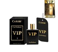 AutoFullCar - Perfume para Coche Caribi VIP Gold Car 50 ml | Ambientador Premium Colgable | Aroma Duradero y Elegante para Vehículos y Habitáculos (I)