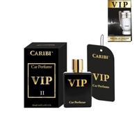 AutoFullCar - Perfume para Coche Caribi VIP Gold Car 50 ml | Ambientador Premium Colgable | Aroma Duradero y Elegante para Vehículos y Habitáculos (II)