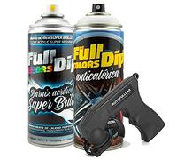 AutoFullCar - Pintura ANTICALÓRICA Acrílica Brillo Full Dip para Pinzas DE Freno - 2 x Spray 400 ml (Blanco Brillo)