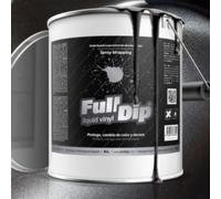 AutoFullCar - Pintura Full Dip para Pintar el Coche - Vinilo Líquido Negro Metalizado - Formato 4 Litros - Listo Para Aplicar