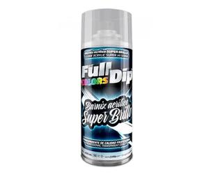 AutoFullCar - Spray Barniz Acrílico Transparente Full Dip - Acabado Brillo - Formato 400 ml. -