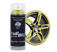 AutoFullCar Spray Full Dip | Vinilo líquido | Aerosol 400 ml | FullDip (Amarillo metalizado)