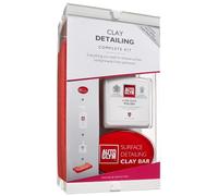 Autoglym Kit Completo para Detalles de Arcilla, Kit de Cuidado de automóvil Incluye (500 ml), Esmalte de súper Resina (100 ml), (1) Barra de Arcilla Premium, (1) paño de Acabado de