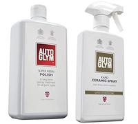 Autoglym RCS500 Rapid Ceramic Spray, Tratamiento Cerámico para Coches en Espray + AG 201000 Super Resin Polish-Quita los Rasguños y Arañazos, Protección Similar a la Cera
