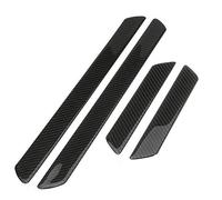 autogood 4pcs Placa de umbral de la Puerta Protectores umbral de la Puerta, Universal de Fibra de Carbono Placa de protección para Panel Paso Protector de Pantalla