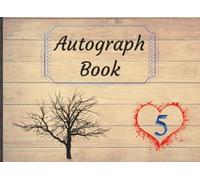 Autograph Book: Guest Book for Signatures, Messages or Photos from Family and Friends | Perfect Keepsake for 5th Wedding Anniversary Celebrations | 100 Pages, 8.25 x 6 in