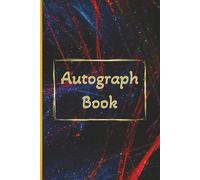 Autograph Book: Notebook for Signatures and/or Photos of Famous People with abstract cover | Ideal for Theme Parks, Vacations or Trophy Hunters | 100 Pages