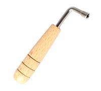 Autoharp Tuning Wrench - Professional L-Shape Harp Tuning Hammer | Portable Stringed Instruments Tuner Tool | Lyre Tunings Lever with Wooden Handle, Internal 4-Angle Wrench, Replacement Accessories