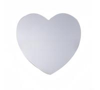 Autohesion - Espejo de corazón para decoración de pared de sala o dormitorio, combina un toque artístico con reflejo funcional y acabado suave (30 cm)
