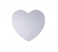 Autohesion - Espejo de corazón para decoración de pared de sala o dormitorio, combina un toque artístico con reflejo funcional y acabado suave (20 cm)