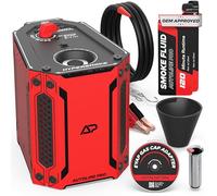 AutoLine Pro HyperSmoke 04 - Probador de Fugas con Bomba de Aire integrada de 1 a 20 PSI, probador de Humo automotriz para detección de Fugas de aspiradora, Bobina de Humo de cerámica, Adaptador