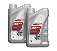 AUTOLIVE Aceite de Motor 0W-20 Sintético para Motores Hybrid, Gasolina y Diésel - API SN/SP - Arranque en Frío y Baja Fricción - Pack de 2 x 1L = 2L