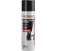 AUTOLIVE Grasa Blanca de Litio en Spray 250 ml - Lubricante Multiusos para Metal y Plástico - Resistente a la Corrosión, al Calor y al Frío - Protección y Mantenimiento Duradero