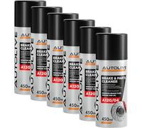 AUTOLIVE GROUP Limpiador de Frenos y Embrague - Brake & Parts Cleaner Pack de 6 - Ayuda a Eliminar Aceites, Grasas, Alquitrán, Resina y Pegamento - No Daña Articulaciones ni Juntas - 450 mL