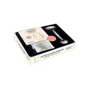 Automassage kobido: La méthode japonaise pour un lifting naturel. Coffret avec 1 rouleau de massage en véritable quartz rose, 1 élégante pochette et 1 livre