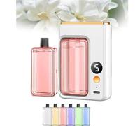Automatic Aromatherapy Diffuser, Wall Mounted Essential Oil Diffuser, Aromatherapy Machine Automatically Sprays Fragrance, Upgrade Rechargeable 5 Modes Aromatherapy Diffusers (Gardenia)