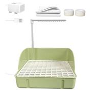 Automatic Bird Bath, Circulating Shower Fountain, Built-In Water Pump, Easy-Clean Container, Sturdy Cage Attachment, Ideal for Parakeets, Conures and Bathing Fun for Finches, 11.42x8.66x12.99 Inches