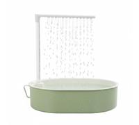 Automatic Bird Bath - USB Electric Bird Waterer, Spray Fountain, Continuous Flow Pump, Avian Shower Bathing System For Conure Parakeet Cockatiel Small Medium Birds Indoor Outdoor Balcony Patio