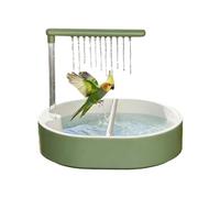 Automatic Bird Bath with USB Powered Fountain, 31cm Interactive Parrot Bathtub, Durable Circulating Water Station for Indoor Cages, Professional Grooming Tub for Parakeets and Cockatiels
