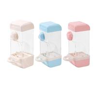Automatic Bird Feeder - 500ml Cage Food Container with Stainless Clip | ABS Polystyrene Metal Build, 21x8.4x8.5cm Size, Easy Install Cage Accessory for Parrots Lovebirds Conures