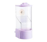 Automatic Bird Feeder, Cage Food Dispenser, 7.48x3.15 Inches, Outside Bird Feeding Station, Husk Separator with Perch, Easy Refill Pet Accessory, for Bluebird Finch Sparrow Aviary Solution