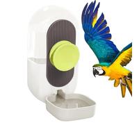 Automatic Bird Feeder Cage, Transparent Food Dispenser, 4.25x6.3x8.86 Inches, Large Capacity Seed Holder, Parrot and Parakeet Cage Accessory for Easy Feeding