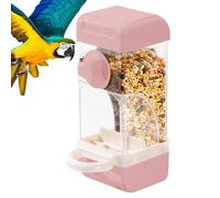 Automatic Bird Feeder for Cage - 500ml Automatic Magnetic, Anti Spill Clear Large Capacity, Parrot Feeder Splash Proof for Parakeet Hummingbird, Cockatiel Canary Lovebird Indoor Outdoor, Backyard Gard