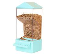 Automatic Bird Feeder, Parakeet Feeder Clear Dispenser, Large Capacity Food Container, Anti Spill Cage Accessories f r Backyard, Cockatiel, Finch, Squirrel