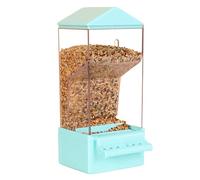 Automatic Bird Feeder, Parakeet Food Dispenser, Large Capacity Food Container, Anti-Spill for Backyard, Cockatiel, Finch, Squirrel, 8.27x3.54x2.95 Inches, 185g, ABS