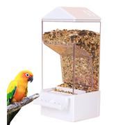 Automatic Bird Feeder, Smart Parakeet Feeder Dispenser, 21x9x7.5cm/8.27x3.54x2.95 Inches Large Capacity Food Container, Anti-Spill Cage Accessories, For Backyard, Cockatiel, Finch
