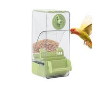 Automatic Bird Feeder, Top-Fill Hummingbird Feeding Station, Food Dispenser for Parakeets, Cockatiels, Canaries & Parrots, (Size: 3.74x4.13x8.07 Inches), Cage Supply