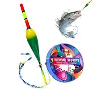Automatic Bobber Line Set - Color Float Fishing Lines, Changing Responsive Bite Detection Pre Rigged System | Suitable Ideal Perfect For Kayak Saltwater Boat Beginners Professionals Hobbyists Angling