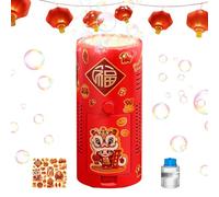 Automatic Bubble Blowing Toy - 6.5 * 2.76 * 2.76inches Bubble Machine | Bubbles Machines for Kids | New Year Foam Blower with Light | Kids Bubbles Machine for Outdoor Backyard Party Birthday Easter